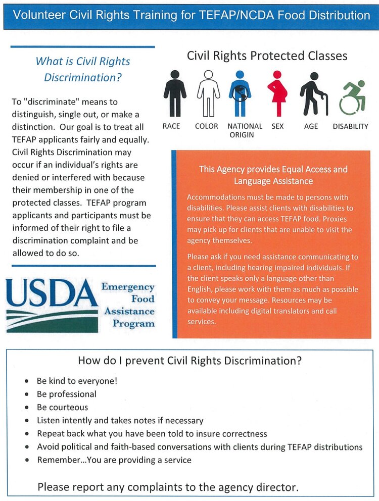 Civil Rights Training Flyer Page 1 of 2